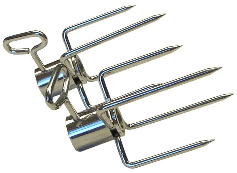 Universal Heavy Duty 4-prong Meat Forks, Set - 60150 3 Universal Heavy Duty 4-prong Meat Forks, Set - 60150