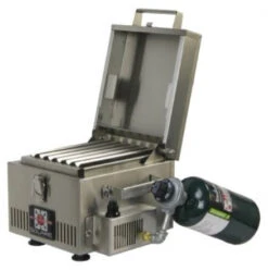 SOL-IR8A Solaire Anywhere Mini Personal Infrared Grill -Lynxie Shop Anywhere Personal Grill Side View SOL IR8A 36331.1477052373.1500.1500