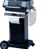 MHP JNR Propane Grill W/ Stainless Grids On Black Cart W/ 4 Wheels