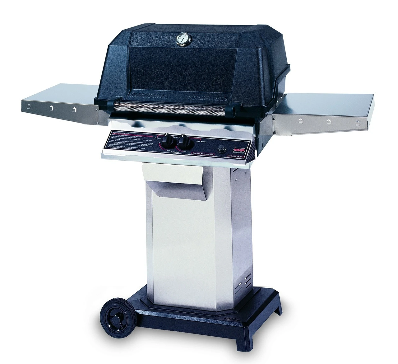 MHP WNK Grill On Stainless Cart With Wheels - WNK4DD-OCOL 3 MHP WNK Grill On Stainless Cart With Wheels - WNK4DD-OCOL