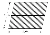 15 1/2 X 22 1/2, Arkla, Charmglow, Sunbeam Steel Wire Rock Grate - 92501